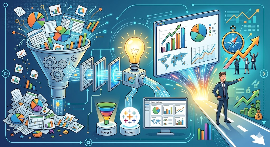 Sleek visualization of a complex modern design system on a large screen